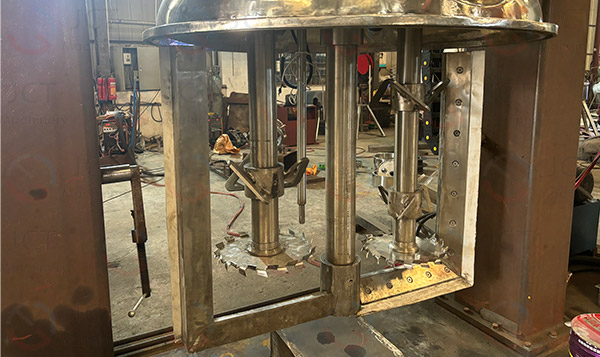 triple shaft mixer blades